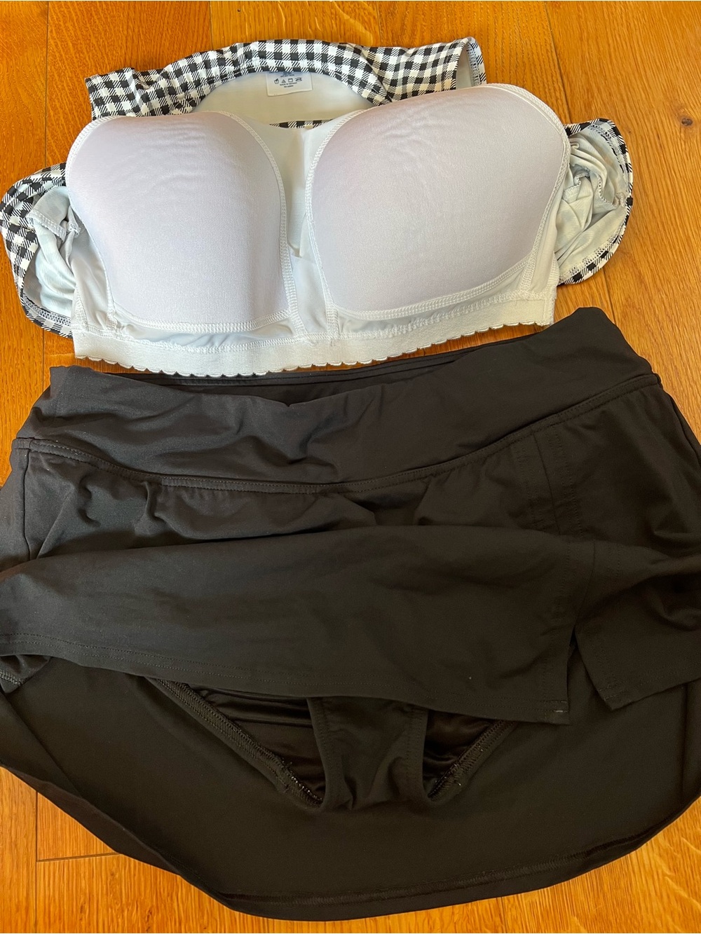 Lands' End Gingham Tankini set - Picture 2 of 4